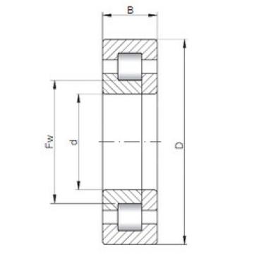 Original SKF Cylindrical Roller Bearings NUP218 E CX