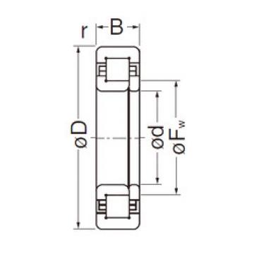 Original SKF Cylindrical Roller Bearings NUP2206EG NACHI