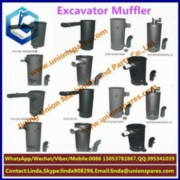 Factory price PC200-6 Exhaust muffler Excavator muffler Construction Machinery Parts Silencer