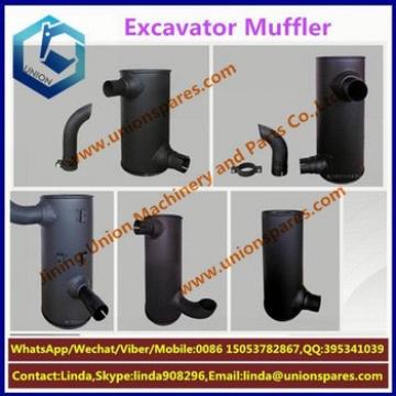 Factory price SK230 Exhaust muffler Excavator muffler Construction Machinery Parts Silencer