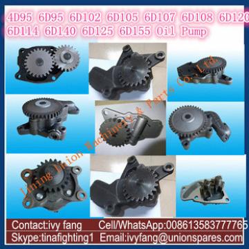 6D108 Oil Pump 6221-53-1100 for Komatsu Excavator PC300-6 PC300-7 PC300-8 PC400-6 PC400-7 PC400-8