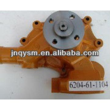 Water Pump, excavator engine parts, Excavator spare parts 6204-61-1104