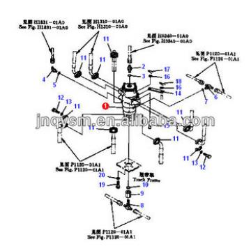 swivel joint for pc220-6 excavator part