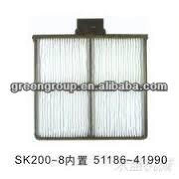 Kobelco SK200-8 Cabin Filter excavator parts built-in,SK250-8,YN50V01015P3,5118641990 5118641970 5118641951 511864170 4455778