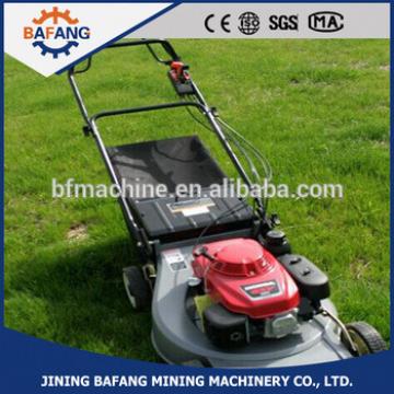 Hand push grass cutting machine with 4-stroke