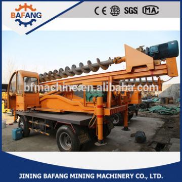 Best quality and efficient four wheel high efficiency pile driver