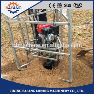 Reliable quality of three-legged frame hole digger/ tripod gasoline ground auger drill